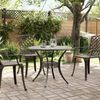 vidaXL Gartentisch Bronzen Ø90x75 cm Aluminiumguss 4002807 Bild 3