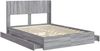 vidaXL Bettgestell mit Stauraum und Kopfteil Grau Sonoma 140 x 200 cm 3414382 Bild 4