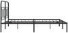 vidaXL Bettgestell mit Kopfteil Metall Schwarz 135x190 cm 377116 Bild 5