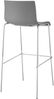 2er Set Barhocker TENAR - Kunststoff Grau 43x48x100 cm Silber | Barstuhl Mit Lehne Tresenhocker Tresenstuhl Kneipenhocker Kneipenstuhl Bild 5