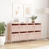 vidaXL Sideboard Rosa 135x39x73,5 cm Kaltgewalzter Stahl 3307168 Bild 3