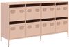 vidaXL Sideboard Rosa 135x39x73,5 cm Kaltgewalzter Stahl 3307168 Bild 2