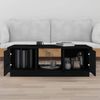 vidaXL Couchtisch Schwarz 100x50x35 cm Massivholz Kiefer 818269 Bild 3