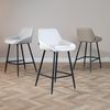 Bronx71 Barhocker Lova recycelter Stoff 68 cm off white Bild 2