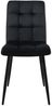 ML-DESIGN Stuhl Esszimmerstuhl mit Rückenlehne Polsterstuhl mit Metallbeine (4 St), Ergonomischer Stuhl Schwarz Samtbezug Wohnzimmerstuhl Küchenstuhl Bild 2