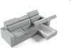 Ecksofa in L-Form NELA, L-förmige Eckcouch mit Schlaffunktion, ausziehbares Sofa, 1 Bettzeugbehälter, verstellbare Kopfstützen, (Monolith 84), 96 x 170 cm Bild 4