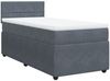 vidaXL Boxspringbett mit Matratze Dunkelgrau 90x200 cm Samt 3289951 Bild 3