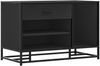 vidaXL Schuhbank Schwarz 80x40x53,5 cm Holzwerkstoff und Metall 849224 Bild 2