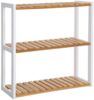 Songmics Badregal Badezimmerregal, mit 3 verstellbaren Ablagen, Wandmontage Bild 5