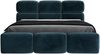 Polsterbett MAROKO 160x200 ohne Matratze mit Bettkasten und Lattenrost. Farbe: Azur 12 Bild 3