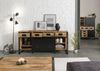 Sideboard Mango 195x45x90 natur klar lackiert / Metall schwarz BLACKBURN #109 Bild 4
