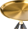 Beistelltisch STORM Metall Marmor Optik Gold Bild 4