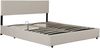 Polsterbett Juva Cord mit Lattenrost 180x200 cm Beige Corium Bild 3
