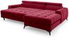 Ecksofa Schlafsofa Sofa AGNESA XS Stoff Salvador Weinrot Ottomane Rechts Bild 4