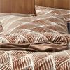 Irisette Edelflanell Bettwäsche Alpaka 135x200 Wellen Spiralen terra 8371-50 Bild 2