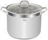 RESTO Kitchenware Kochtopf Libra, Topf energiesparend und spülmaschinenfest, Edelstahl 18/10 (1-tlg), Induktion, für alle Herdarten geeignet mit hitzebeständigem Glasdeckel Bild 1