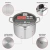 RESTO Kitchenware Kochtopf Libra, Topf energiesparend und spülmaschinenfest, Edelstahl 18/10 (1-tlg), Induktion, für alle Herdarten geeignet mit hitzebeständigem Glasdeckel Bild 4
