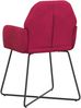vidaXL Esszimmerstühle 4 pcs Samt (V) Weinrot 55 x 50 x 84 cm 3428377 Bild 5