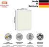 Rheinland Möbel FocusWall WAQ0707 – Quadratischer Akustik-Wandabsorber 70×70 cm in Stofffarbe Adobo inkl. Montage-Set - Made in Germany - Klasse A, Stoffbezug, schwer entflammbar Bild 2