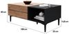 Newroom Couchtisch Nizza, Wildeiche Wohnzimmertisch Vintage Indurstrial Landhausstil Sofatisch Bild 3