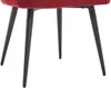 Vente-unique - ELEANA Stuhl SamtStoff Rot - B 59 cm x H 82 cm x L 58 cm Bild 5