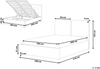 Bett mit Stauraum ARBOIS Stoff Beige 180 x 200 cm Bild 2
