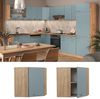 Eckhängeschrank R-Line Blau-Grau 57 cm Vicco Bild 2