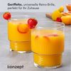 KONZEPT Gläser-Set Trinkgläser Set 320 ml Geriffelte, 6-tlg, 6 Stück, ideal für Cocktails Wasser, Softdrinks Bild 3
