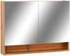 vidaXL LED-Spiegelschrank fürs Bad Eiche 80x15x60 cm MDF 323606 Bild 2