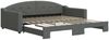 vidaXL Tagesbett Ausziehbar Dunkelgrau 100x200 cm Stoff 3197536 Bild 2