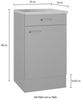 OPTIFIT Unterschrank OPTImulti Breite 50 cm, Tiefe 50 cm, mit 1 Tür, 1 Schubkasten, 1 Einlegeboden Bild 4