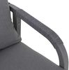 Aluminium Lounge-Set HWC-P82, Gartengarnitur Balkon-Set Stuhl Tisch, Stoff/Textil (220g/m²) ~ hellgrau Bild 5