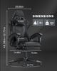 BIGZZIA Bürostuhl Gaming Stuhl mit Fußstütze - Gamer Stühle Ergonomisch mit Lendenkissen, Kopfstütze Gaming Chair Höhenverstellbar Computerstuhl Bild 2