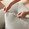 Schlafsofa in Beige mit Veloursbezug, Kaltschaum und modularer Funktion für 1 Person,59x195x89 cm Bild 5