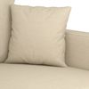 vidaXL 2-tlg. Sofagarnitur mit Kissen Creme Stoff 3201666 Bild 5