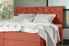 99rooms Tiziano Boxspringbett 140x200 cm Velours MONOLITH Korallenrot Bild 2