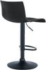 Barhocker GEBEL - Kunststoff Schwarz 39x36x84 cm | Barstuhl Höhenverstellbar Mit Lehne Drehbar Tresenhocker Tresenstuhl Kneipenhocker Kneipenstuhl Bild 5