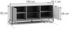 Lowboard Eliza Grau 150 x 60 cm mit 2 Türen Vicco Bild 2
