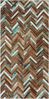 Teppich Kuhfell braun-beige-blau 80x150 cm Patchwork AMASYA Bild 3