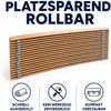 Lattenrost Rollrost 90x200 cm – Bettrost Holz mit 17 Federleisten aus Birkenholz, zum Aufrollen für alle Matratzen, Roll-Lattenrost belastbar bis 100 kg, Made in Germany Bild 5