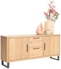 Sideboard Pavie, Holz, Holzwerkstoff, Metall, Holzfarben, 175 x 80 x 42 cm Bild 4