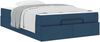 vidaXL Bettgestell mit Matratze 2 pcs Blau Stoff 3399479 Bild 3