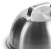 BURNHARD® Edelstahl Burgerglocken 2er Set, 16 x 9 cm, Schmelzglocke für Cheeseburger - Silber - #944529 Bild 3