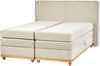 Boxspring Bett DYNASTY 160 x 200 cm Stoff Beige Bild 4