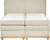 Boxspring Bett DYNASTY 160 x 200 cm Stoff Beige Bild 5