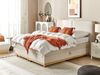 Boxspring Bett DYNASTY 160 x 200 cm Stoff Beige Bild 3