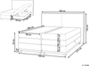 Boxspring Bett DYNASTY 160 x 200 cm Stoff Beige Bild 2