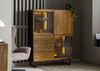 Highboard Mango / Altholz 111x47x145 schwarz / natur lackiert DAVIS #30 Bild 3