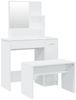 vidaXL Schminktisch-Set Weiß 86,5x35x136 cm 3114147 Bild 2