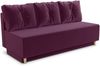 Schlafsofa Mico - Bettsofa mit Bonell-Ferderkern, Sofa mit Bettkasten, Couch mit Schlaffunktion, Bettfunktion, Velours (Violett (Kronos 03)) Bild 2